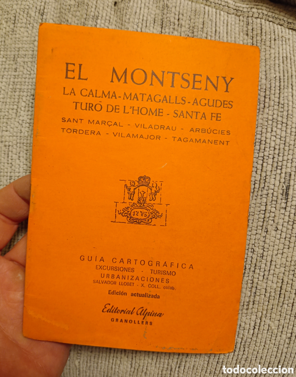 Libros de segunda mano: EL MONTSENY EDITORIAL ALPINA GUIA CARTOGRAFICA SALVADOR LLOBET COMPLETA