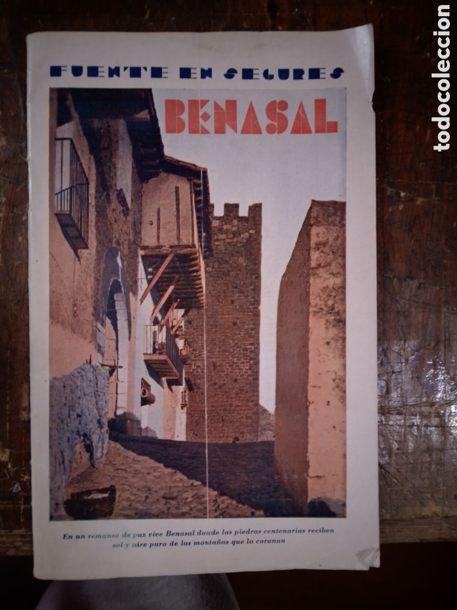Libros de segunda mano: BENASAL. AGUAS DE FUENTE EN SEGURES. BALNEARIO. FOLLETO TURISTICO. BENASAL. A&Ntilde;OS 50