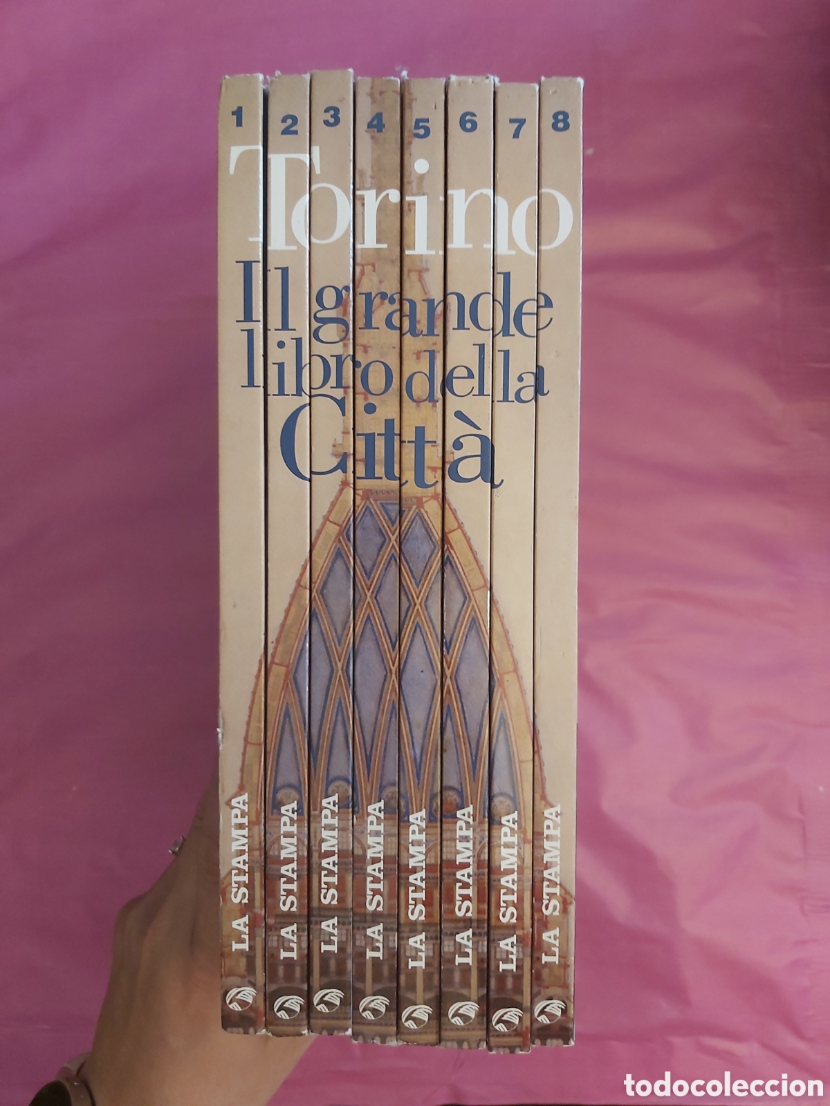 Libros de segunda mano: TORINO IL GRANDE LIBRO DELLA CITTA 8 VOLUME LA STAMPA EDIZIONI DEL CAPRICORNO 2004