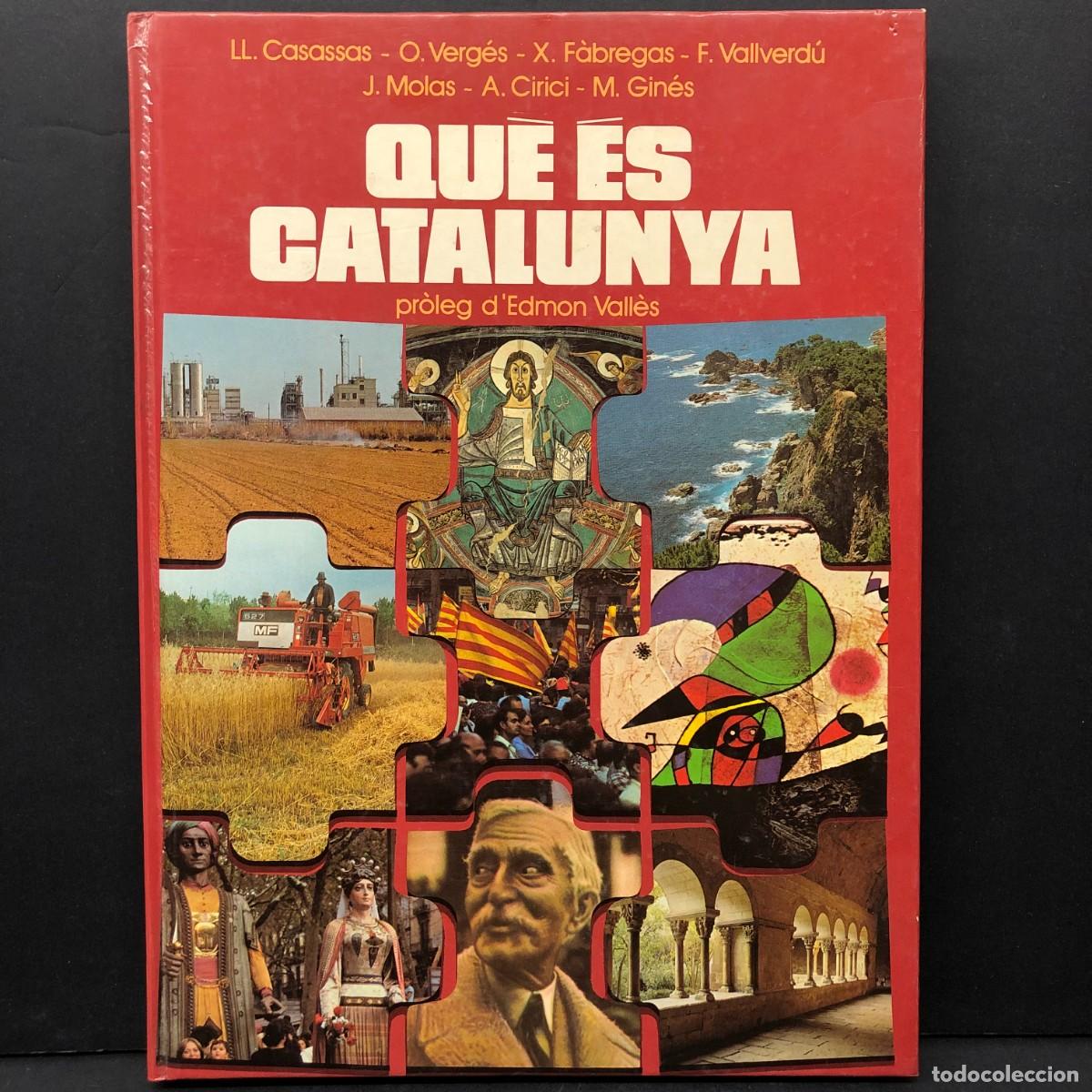 Libros de segunda mano: QU&Egrave; &Eacute;S CATALUNYA - EDMON VALL&Egrave;S - LL. CASASSAS, O. VERG&Eacute;S, X. F&Agrave;BREGAS, F. VALLVERD&Uacute;, J. MOLAS / 120