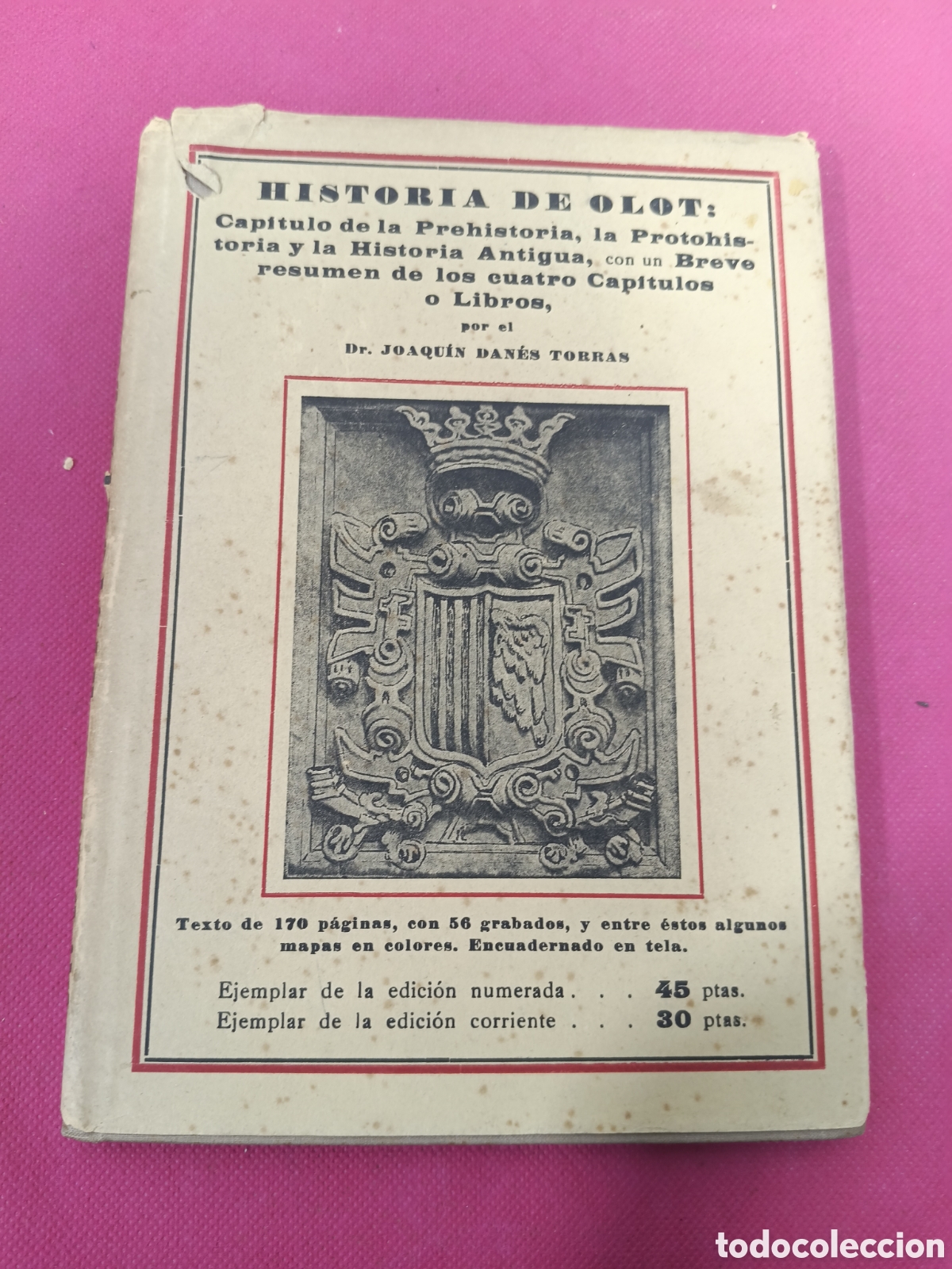 Livros em segunda m&atilde;o: HISTORIA DE OLOT (1949). EDICION LIMITADA N&deg;159 DE 300 EJEMPLARES