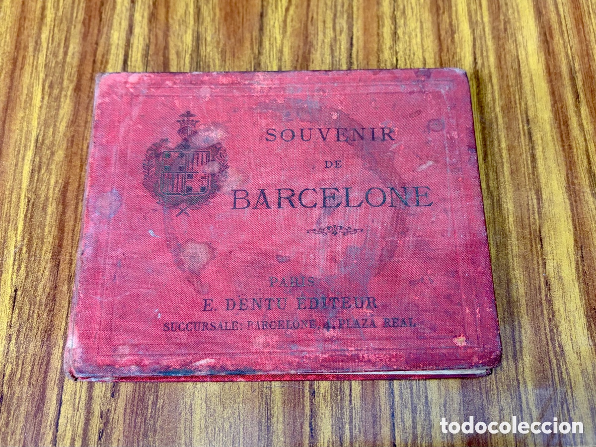 Second hand books: Antiguo libro ilustrado &ldquo;Souvenir de Barcelone&rdquo;. A&ntilde;o 1888. Frances