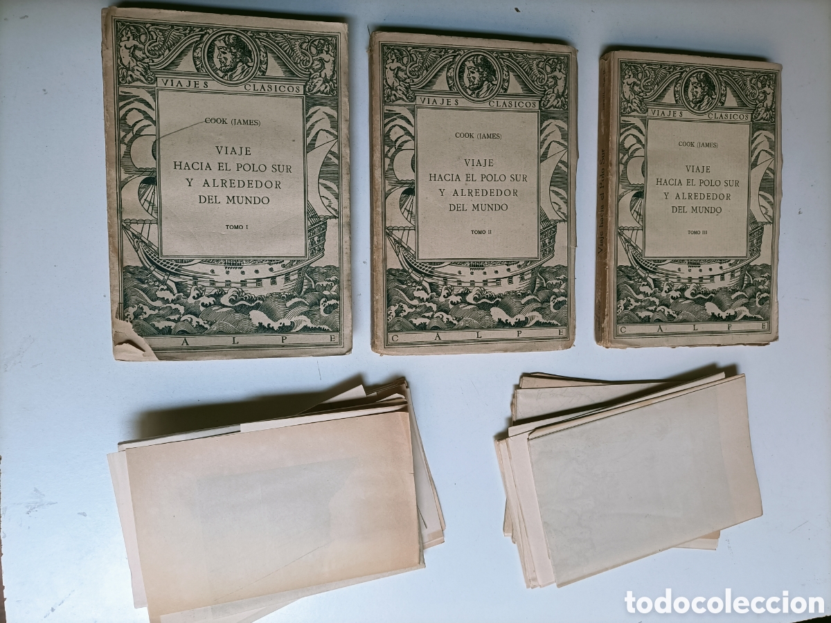 Libros de segunda mano: Cook ( James ) viaje hacia el Polo Sur y alrededor del mundo 3 tomos
