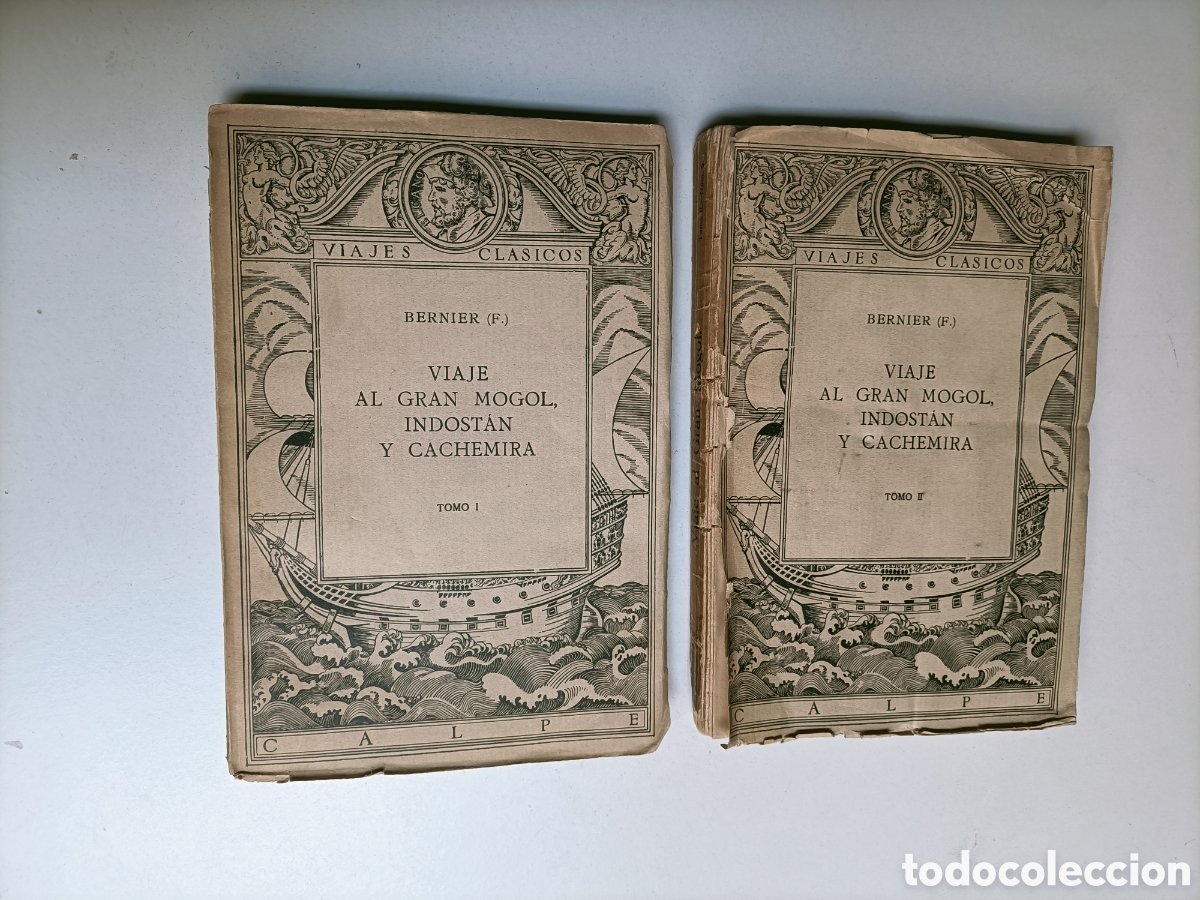 Libros de segunda mano: Bernier ( F ) viaje al gran Mogol , Indost&aacute;n, y cachemira 2 tomos