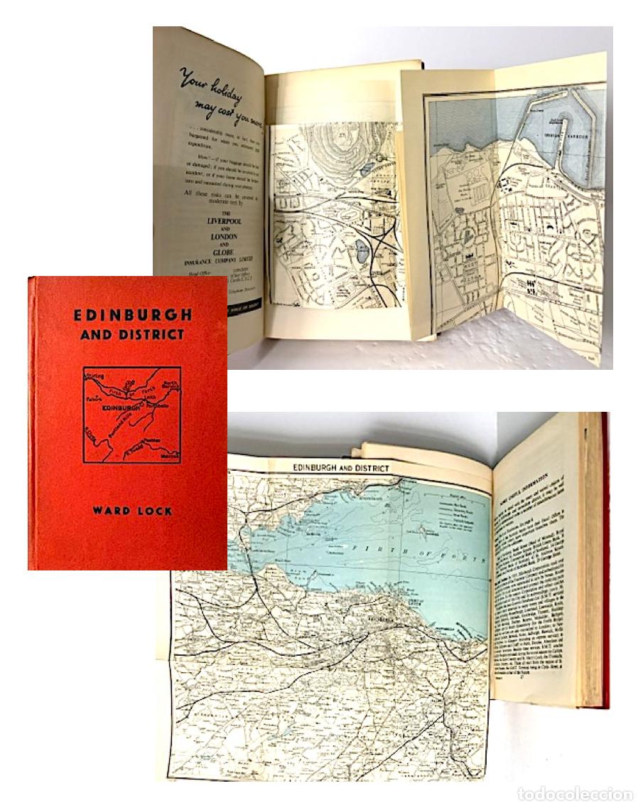 Libros de segunda mano: Edimburgo y sus alre&shy;de&shy;do&shy;res (Edinburgh and District.. Red Guides de Ward Lock & Co. 2 Mapas