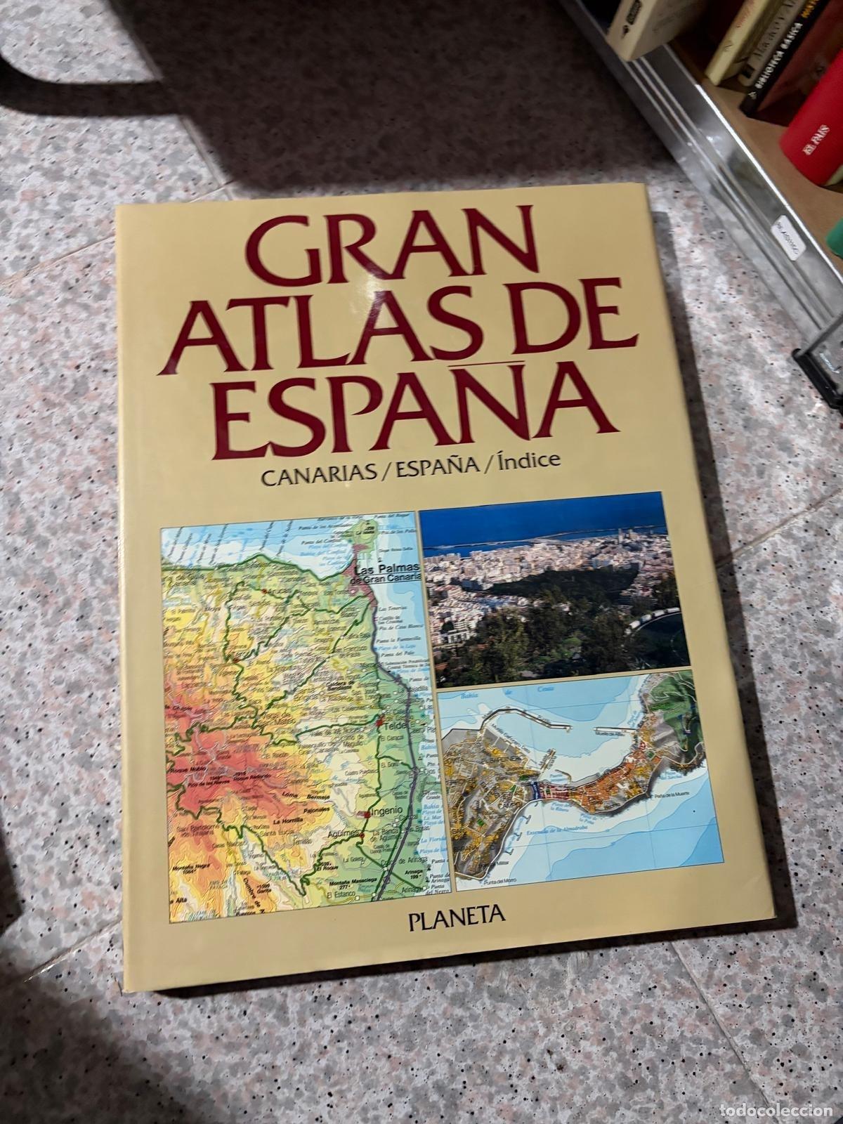 Libros de segunda mano: BLAS115C Gran Atlas de Espa&ntilde;a Planeta CANARIAS