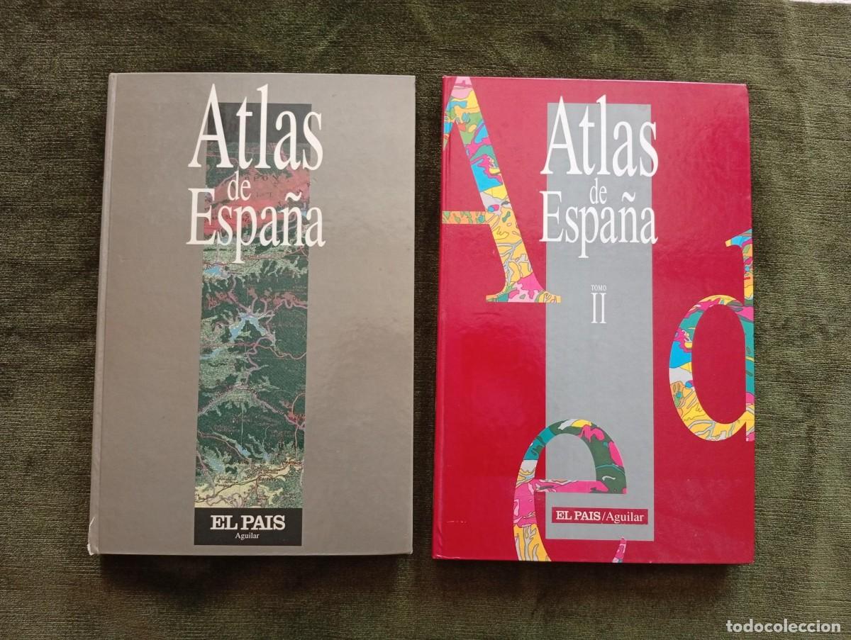 Libros de segunda mano: Atlas de Espa&ntilde;a (2 tomos). El Pa&iacute;s Aguilar 1992