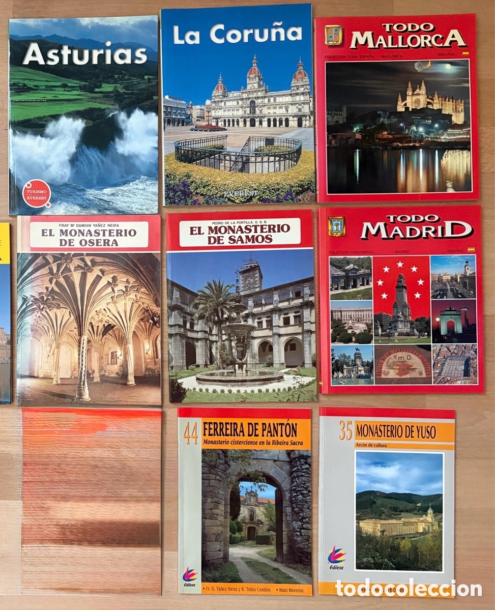 Libros de segunda mano: (L292) 8 libros gu&iacute;as tur&iacute;sticas patrimonio Espa&ntilde;a Everest Edilesa