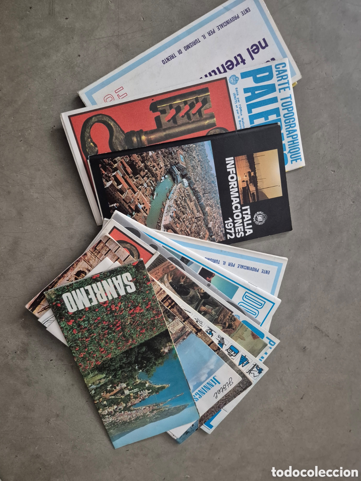 Libros de segunda mano: 12 FOLLETOS TURISTICOS A&Ntilde;OS 70 ITALIA