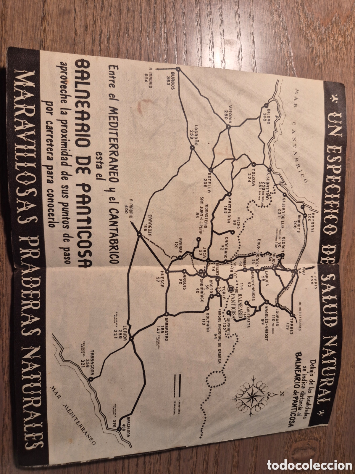 Livros em segunda m&atilde;o: FOLLETO GUIA VALLE DE TENA PANTICOSA A&Ntilde;O 1953