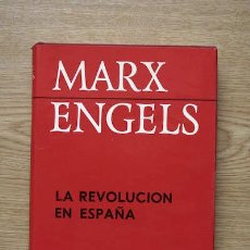 Livros em segunda mão: LA REVOLUCIÓN EN ESPAÑA. ARTÍCULOS. MARX (C.) Y ENGELS (F.). Lote 204755212