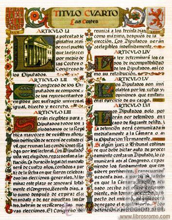 Libros de segunda mano: CONSTITUCION DE LA REPUBLICA ESPA&Ntilde;OLA - Foto 3