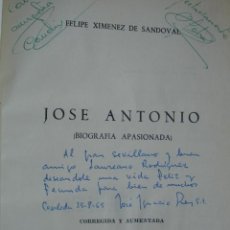 Libros de segunda mano: JOSE ANTONIO PRIMO DE RIVERA BIOGRAFIA APASIONADA.FELIPE XIMENEZ DE SANDOVAL.FALANJE. Lote 28008590