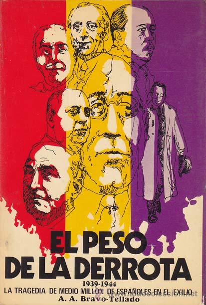 Gebrauchte B&uuml;cher: BRAVO-TELLADO, A. A.. EL PESO DE LA DERROTA - 1939-1944. Madrid: Edifrans, 1974. 14x21. R&uacute;stica con