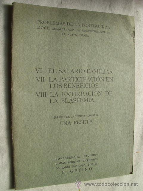 Second hand books: PROBLEMAS DE LA POSGUERRA. GETINO, P. 1982