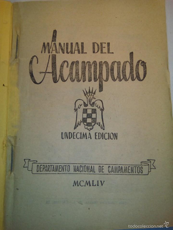 Libros de segunda mano: Libro MANUAL DEL ACAMPADO - Foto 1