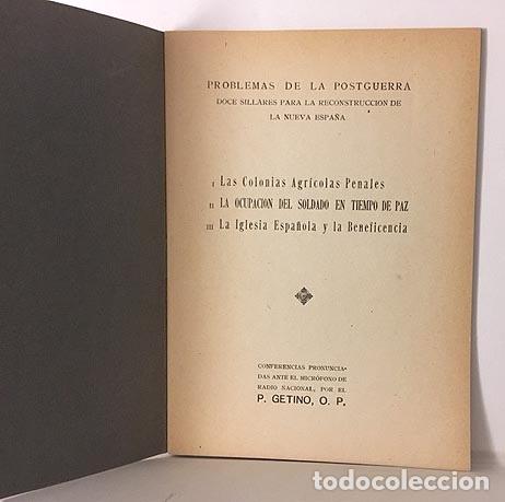 Gebrauchte B&uuml;cher: Getino: Problemas de Postguerra (Guerra Civil): 1Colonias agr&iacute;colas penales. 2 Ocupaci&oacute;n del soldado