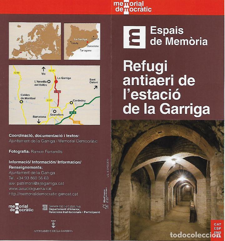 Gebrauchte B&uuml;cher: Memorial democr&agrave;tic. Refugi antiaeri de l'estaci&oacute; de la Garriga. Catalunya