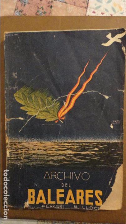 Gebrauchte B&uuml;cher: FERRARI BILLOCH.ARCHIVO DEL BALEARES.AVILA 1939