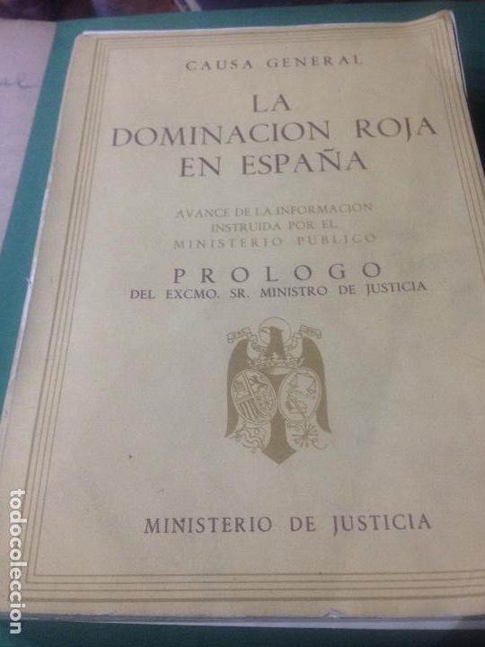 Libros de segunda mano: Causa general, la dominacion roja en espa&ntilde;a , segunda edicion