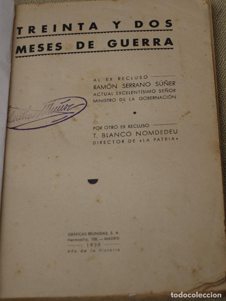 Libros de segunda mano: TREINTA Y DOS MESES DE GUERRA - 1939. - Foto 1