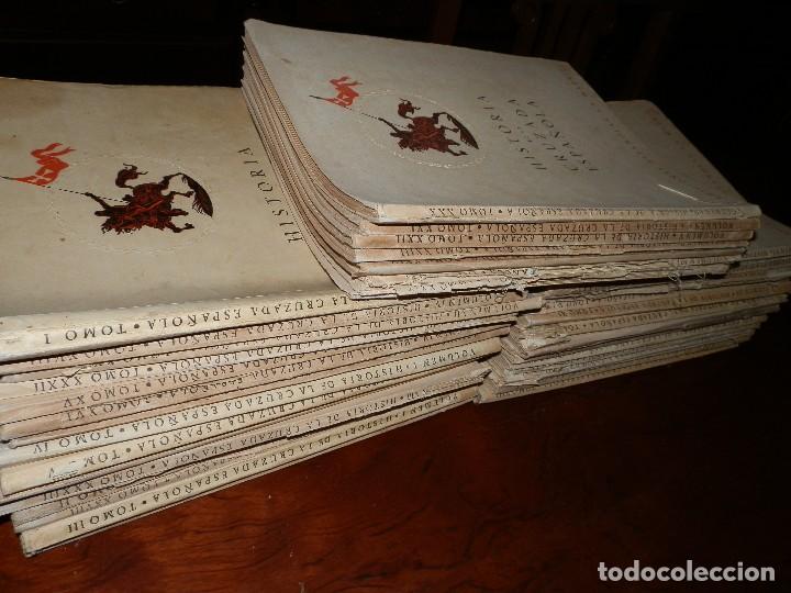 Libri di seconda mano: LA CRUZADA ESPA&Ntilde;OLA, 36 NUMEROS.COMPLETA, ALGUNOS LOMOS ROTOS.