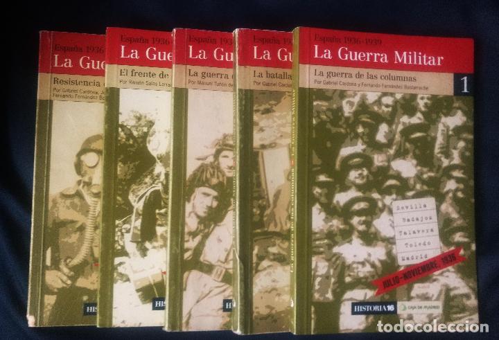 Gebrauchte B&uuml;cher: LA GUERRA MILITAR 1936- 1939 (5 tomos) | CARDONA Y OTROS | HISTORIA 16 1996