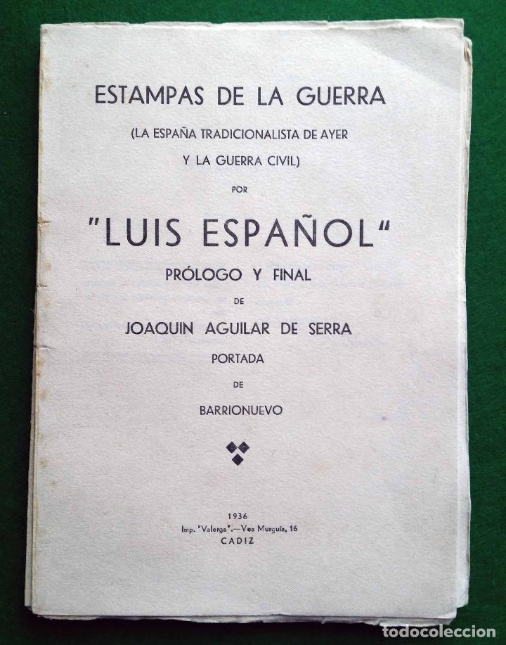 Libros de segunda mano: ESTAMPAS DE LA GUERRA 1936 - Foto 1