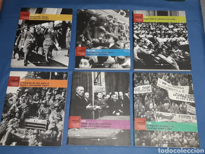 Second hand books: LOTE DE LOS 6 PRIMEROS TOMOS DE EL FRANQUISMO A&Ntilde;O A A&Ntilde;O BIBLIOTECA EL MUNDO