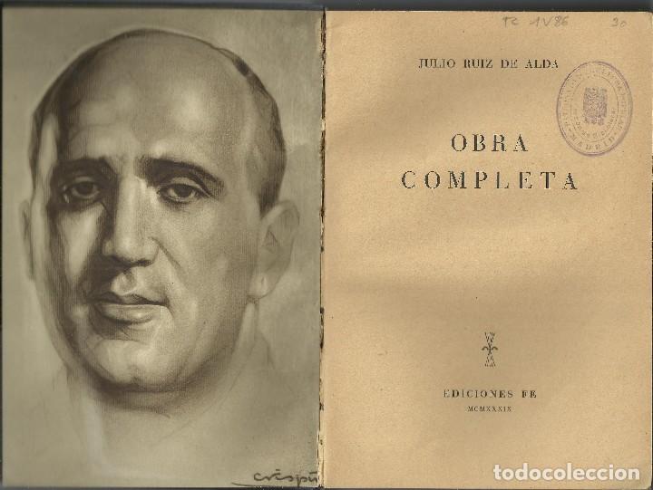 Libros de segunda mano: Ruiz de Alda, obras completas - Foto 1