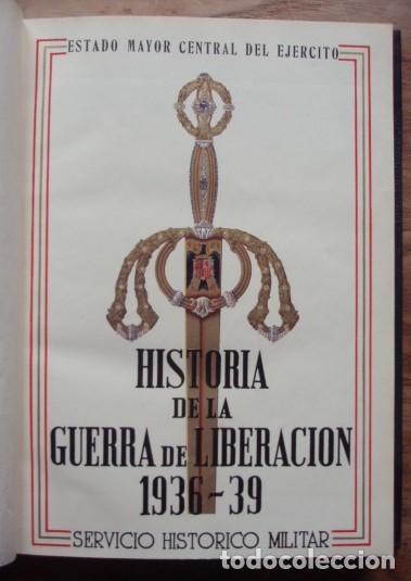 Libros de segunda mano: Historia de la Guerra de Liberaci&oacute;n, 1936-39. Vol. I: Antecedentes de la guerra - ESTADO MAYOR, 1945
