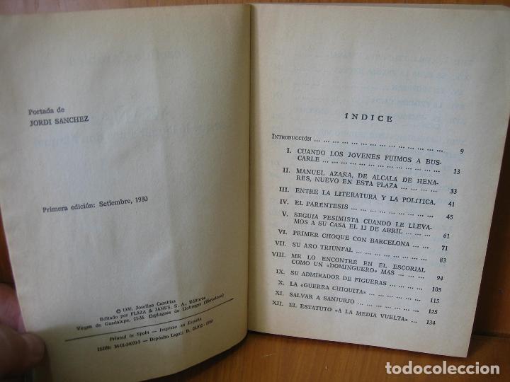 Libros de segunda mano: Aza&ntilde;a 1980 - Foto 2