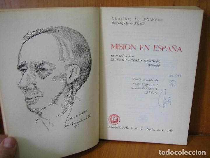 Libros de segunda mano: Misi&oacute;n en Espa&ntilde;a 1933-1939 - Foto 2