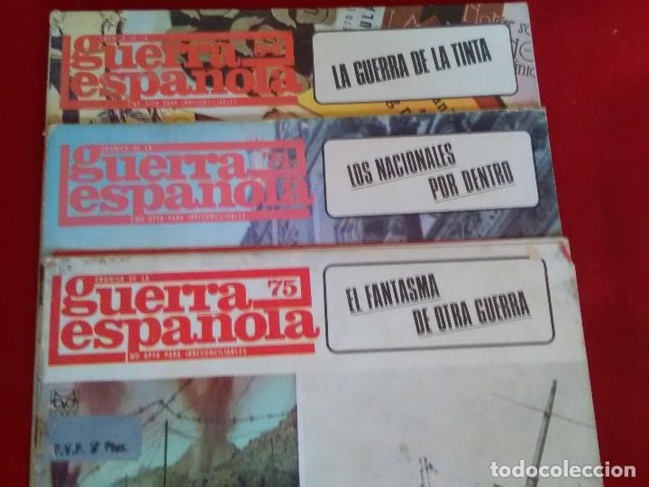 Gebrauchte B&uuml;cher: Lote de tres n&uacute;meros seccionada declaraci&oacute;n guerra Espa&ntilde;ola 54 74. 75