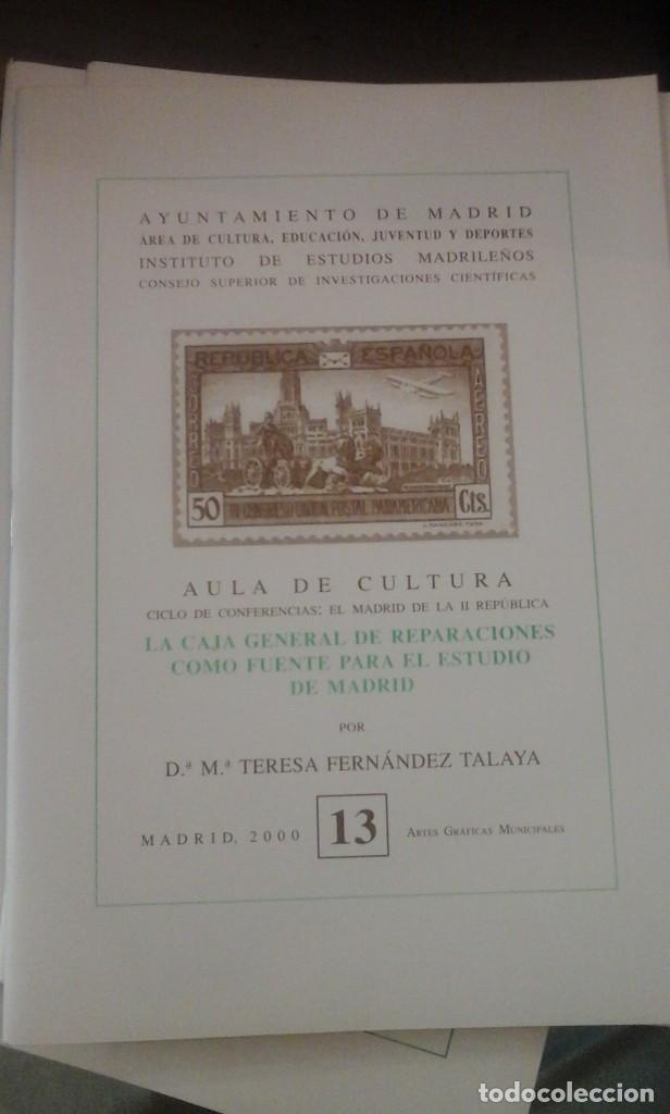 Gebrauchte B&uuml;cher: LA CAJA GENERAL DE REPARACIONES COMO FUNETE PARA EL ESTUDIO DE MADRID (Madrid, 2000) Aula de Cultura