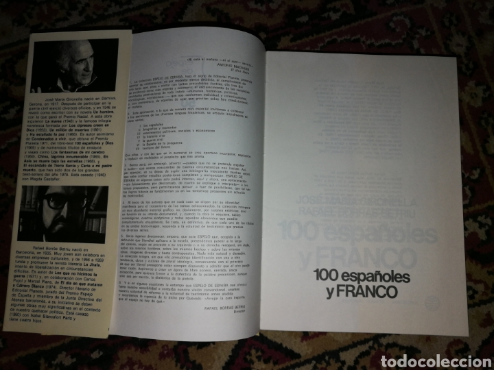 Libros de segunda mano: 100 Espa&ntilde;oles y Franco - Foto 2