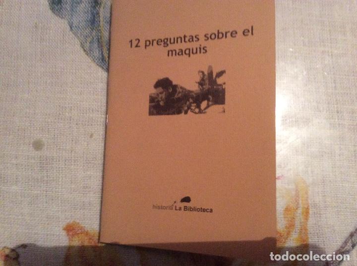 Gebrauchte B&uuml;cher: 12 preguntas sobre el maquis alquezar, ferreira, lazaro navarro 2003 jornadas el maquis