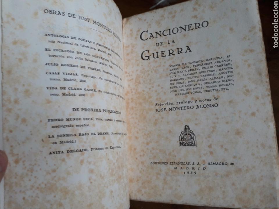 Libros de segunda mano: CANCIONERO DE LA GUERRA - Foto 4