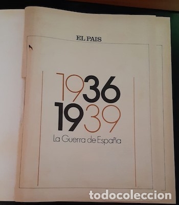 Gebrauchte B&uuml;cher: 1936-1939, LA GUERRA DE ESPA&Ntilde;A, DE EL PA&Iacute;S, DE 1986