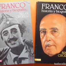 Libros de segunda mano: FRANCO: HISTORIA Y BIOGRAFIA (2 VOLÚMENES) - BRIAN CROZIER - MAGISTERIO ESPAÑOL - 1969 - NUEVOS. Lote 177664588