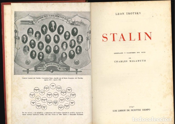 Gebrauchte B&uuml;cher: STALIN LEON TROTSKY 1947 1947 LOS LIBROS DE NUESTRO TIEMPO