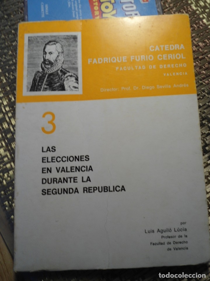 Libri di seconda mano: Las Elecciones en Valencia durante la 2&ordf; Republica. Con autografo de autor, Luis Aguil&oacute; L. 1974.