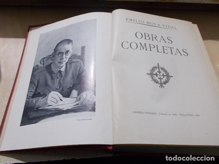 Libros de segunda mano: Obras completas. E. Mola Vidal. 1.940 - Foto 2