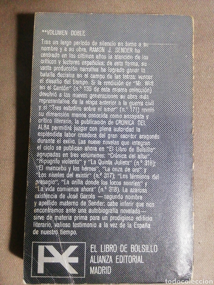 Libros de segunda mano: CR&Oacute;NICA DEL ALBA 1. RAM&Oacute;N J. SENDER - Foto 2