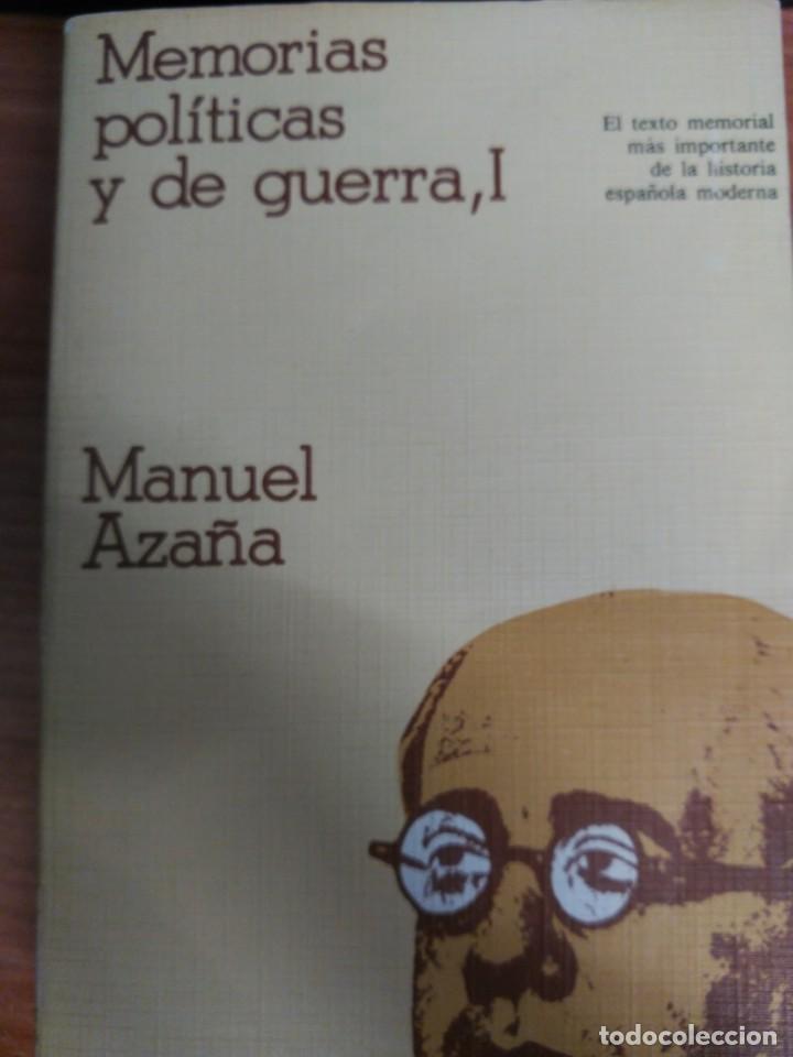 Libri di seconda mano: MEMORIAS POL&Iacute;TICAS Y DE GUERRA AZA&Ntilde;A, MANUEL HISTORIA CR&Iacute;TICA 1980