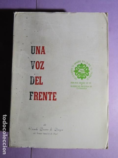 Gebrauchte B&uuml;cher: UNA VOZ DEL FRENTE; BECERRO DE BENGOA, Ricardo