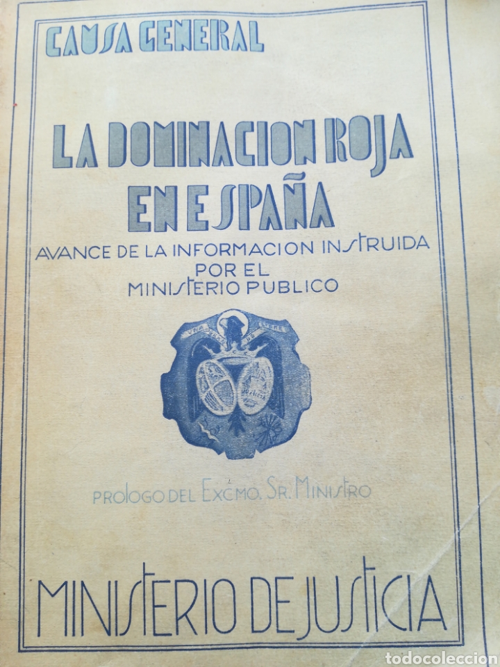 Second hand books: La Dominaci&oacute;n Roja en Espa&ntilde;a Ministerio de Justicia 1943