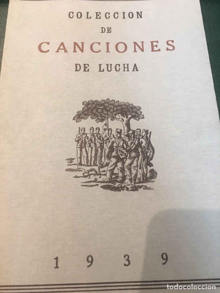 Libros de segunda mano: Libro Coleccion de Canciones de Lucha 1939 - Foto 1