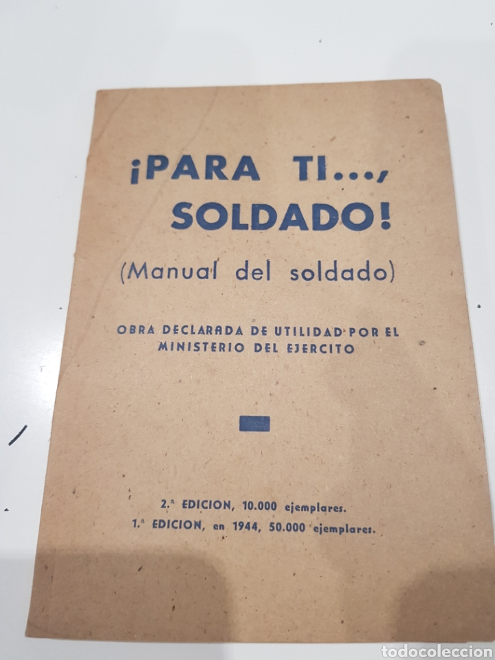 Gebrauchte B&uuml;cher: Para ti Soldado, Manual del Soldado ,.1947