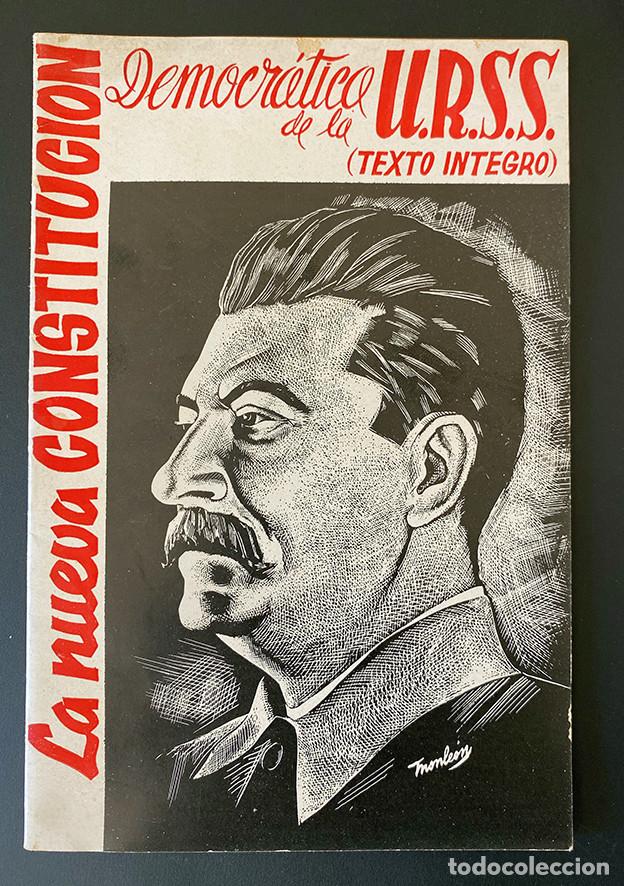 Libri di seconda mano: Folleto guerra civil. 1937. La nueva constituci&oacute;n democr&aacute;tica de la U.R.S.S. Monle&oacute;n Valencia
